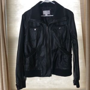 Faux Leather Jacket